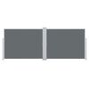 vidaXL Ausziehbare Seitenmarkise Anthrazit 140 x 1000 cm