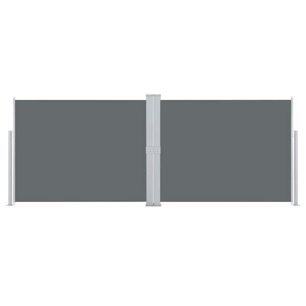 vidaXL Ausziehbare Seitenmarkise Anthrazit 140 x 1000 cm
