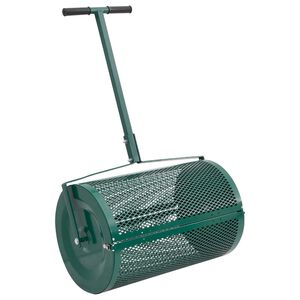 vidaXL Kompost-Streuer 75L Grün Ø40x60 cm Stahl