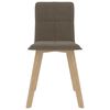 vidaXL Esszimmerst&uuml;hle 4 Stk. Taupe Stoff