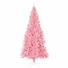 vidaXL Weihnachtsbaum mit 300 LEDs mit St&auml;nder Rosa 240 cm PVC