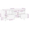vidaXL TV-Schrank Braun 100x33x46 cm Massivholz Mango