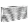 vidaXL Hochbeet Verzinkter Stahl 152x40x68 cm Silbern
