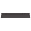 vidaXL Schwebendes Regal 4 pcs Schwarz 30 x 18 x 2,5 cm Stahl
