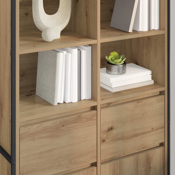 vidaXL Sideboard 2 pcs Kunsthandwerk Eiche 81 x 36 x 150.5 cm