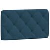 vidaXL Bett mit Matratze Blau 90x190 cm Samt