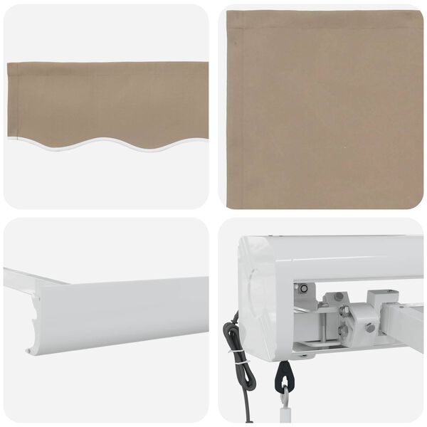 vidaXL Markise Beige 500 x 300 x 165 cm Polyester und Aluminium