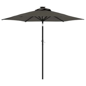 vidaXL Sonnenschirm mit Stahlmast Anthrazit 225x225x212 cm
