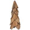 vidaXL Weihnachtsbaum mit St&auml;nder Braun 51 cm Massivholz Teak