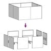 vidaXL Pflanzk&uuml;bel 80x80x40 cm Cortenstahl