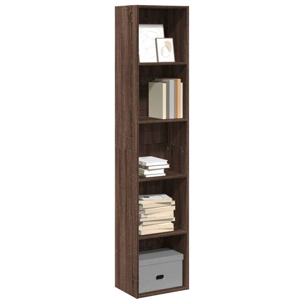 vidaXL Bücherregal Braun Eichen-Optik 40x30x189 cm Holzwerkstoff