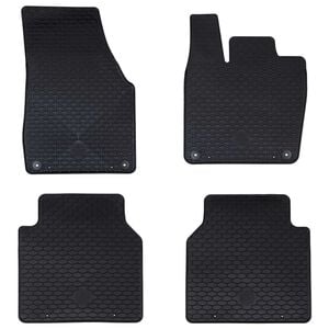 vidaXL Autofu&szlig;matte 4 pcs Schwarz Geeignet f&uuml;r VW ID.7 2023- Gummi
