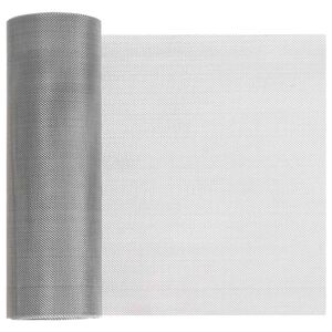 vidaXL Mesh Bildschirm 20 x 500 cm 30 Mesh Edelstahl 201 Silber