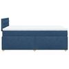 vidaXL Boxspringbett mit Matratze Blau 120x200 cm Stoff
