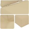 vidaXL Sofakissen f&uuml;r drau&szlig;en 2 pcs Beige Polyester