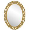 OVALER BAROCK Wandspiegel golden