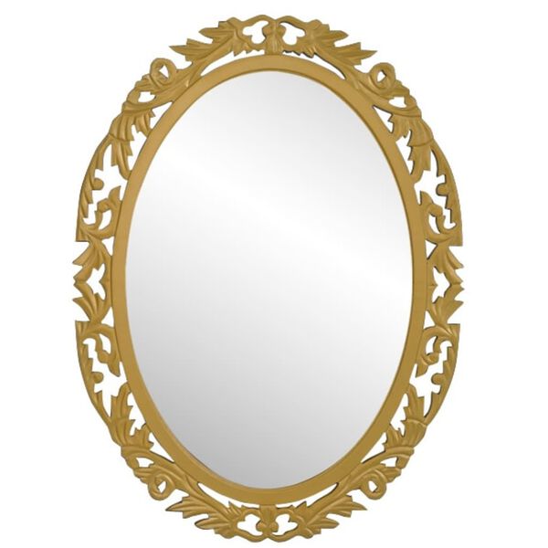 OVALER BAROCK Wandspiegel golden
