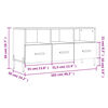 vidaXL TV-Schrank Schwarz 102x36x50 cm Holzwerkstoff