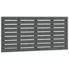 vidaXL Wand-Kopfteil Grau 141x3x63 cm Massivholz Kiefer
