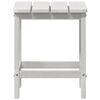 vidaXL Adirondack Beistelltisch Weiß 38 x 38 x 46 cm HDPE