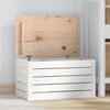 vidaXL Truhe Wei&szlig; 59,5x36,5x33 cm Massivholz Kiefer
