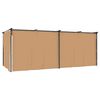 vidaXL Pavillon mit Vorh&auml;ngen 6x3 m Taupe Stahl