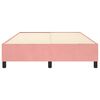 vidaXL Boxspringbettgestell Rosa 140x190 cm Samt
