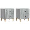 vidaXL Nachttisch 2 stk. Graues Sonoma 43 x 34,5 x 48 cm Holzwerkstoff