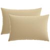 vidaXL Kissenbezug 2 pcs HEERLEN Beige 50 x 80 cm Polyester