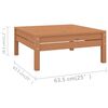 vidaXL 14-tlg. Garten-Lounge-Set Massivholz Kiefer Honigbraun