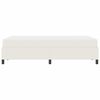 vidaXL Bettrahmen mit Matratze Creme 120 x 200 cm Stoff