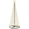 vidaXL LED-Spiraltannenbaum mit Standfu&szlig; EKENAS 180 cm 220 LEDs