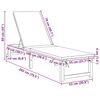 vidaXL Sonnenliege 2 pcs Braun 53 x 202 x 89cm Massivholz Akazie
