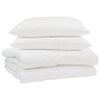 vidaXL Sommerdecke mit Kissen 3 pcs Wei&szlig; Mikrofaser
