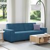 vidaXL 3-Sitzer-Sofa Blau 220x78x84 cm Samt