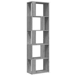 vidaXL B&uuml;cherregal Grau Sonoma 45x24x160 cm Holzwerkstoff