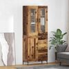 vidaXL Highboard mit Schubladen 2 pcs Altholz Holzwerkstoff