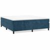 vidaXL Boxspringbettgestell Dunkelblau 160x200 cm Samt