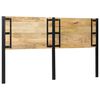 vidaXL Kopfteil 180 cm Massivholz Mango und Eisen