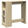 vidaXL Bartisch mit Regal Sonoma-Eiche 101x40x103,5 cm Holzwerkstoff