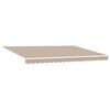 vidaXL Markise Beige 450 x 300 x 165 cm Polyester und Metall
