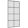 vidaXL Schiebet&uuml;r mit Beschlag Schwarz 102,5x205 cm ESG-Glas