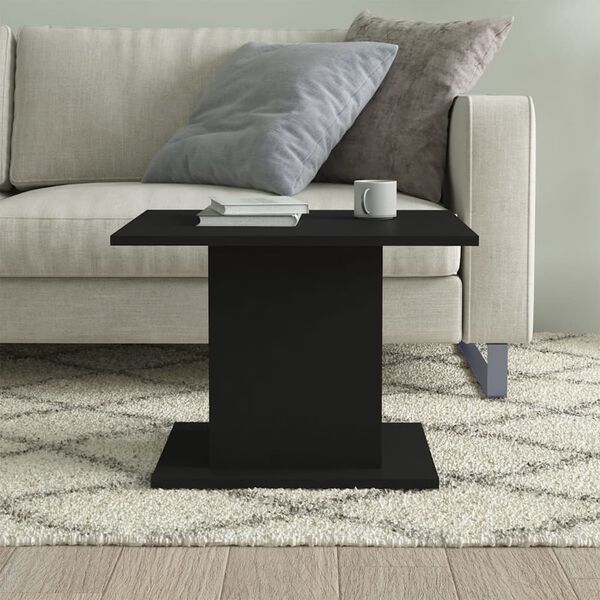 vidaXL Couchtisch Schwarz 55,5x55,5x40 cm Holzwerkstoff