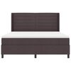 vidaXL Boxspringbett mit Matratze Dunkelbraun 200 x 180 cm Stoff