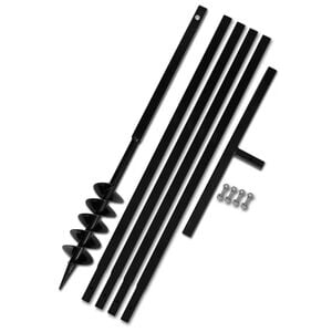 Erdbohrer mit Griff 100 mm Verl&auml;ngerungsrohr 5 m