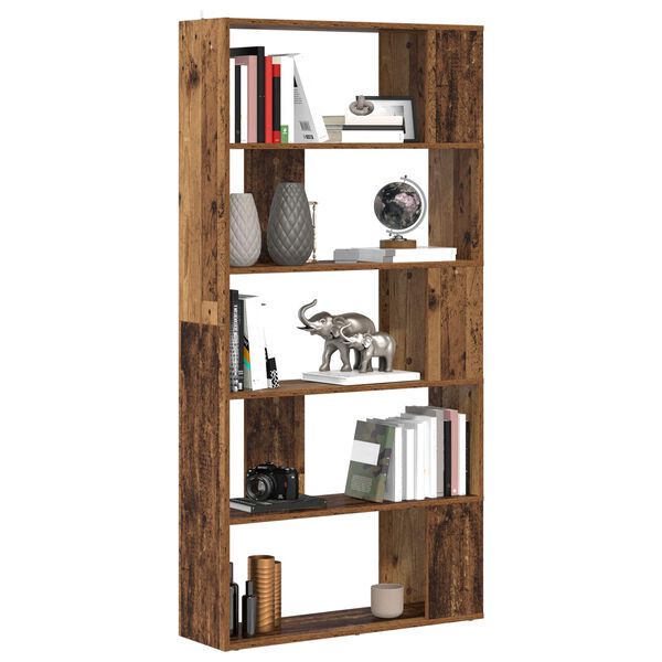vidaXL B&uuml;cherregal Altholz 80 x 24 x 159 cm Holzwerkstoff
