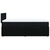 vidaXL Boxspringbett mit Matratze Schwarz 100x200 cm Stoff