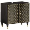 vidaXL Waschbeckenunterschrank 62x33x58 cm Massivholz Mango