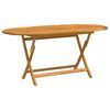 vidaXL Klappbarer Gartentisch 160x85x75 cm Massivholz Eukalyptus