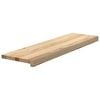 vidaXL Treppenstufen 4 Stk. Unbehandelt 90x25x2 cm Massivholz Eiche